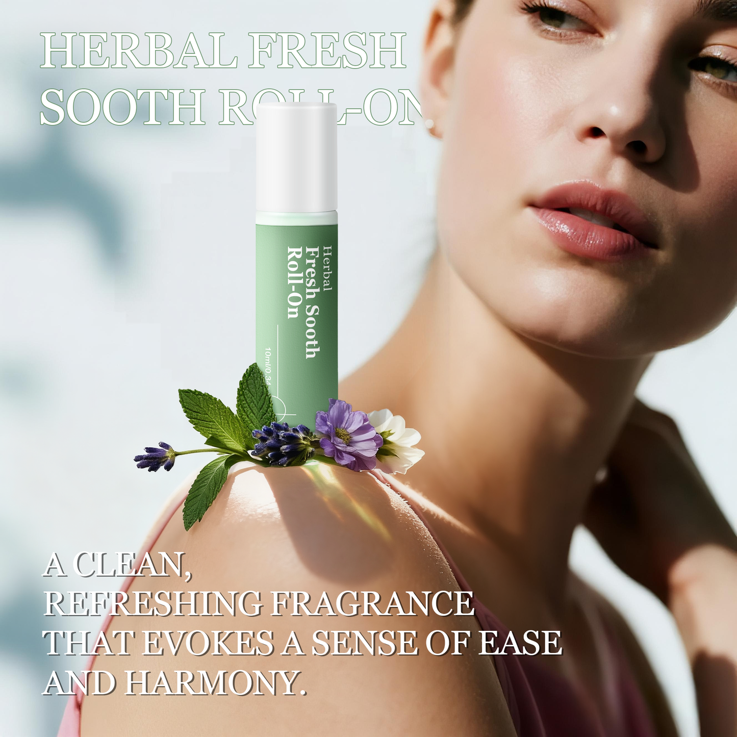 Herbal Fresh Soothing Roll-On ¨C Universal 10ml, 2-Bottle Set | Calming & Cooling Massage Oil