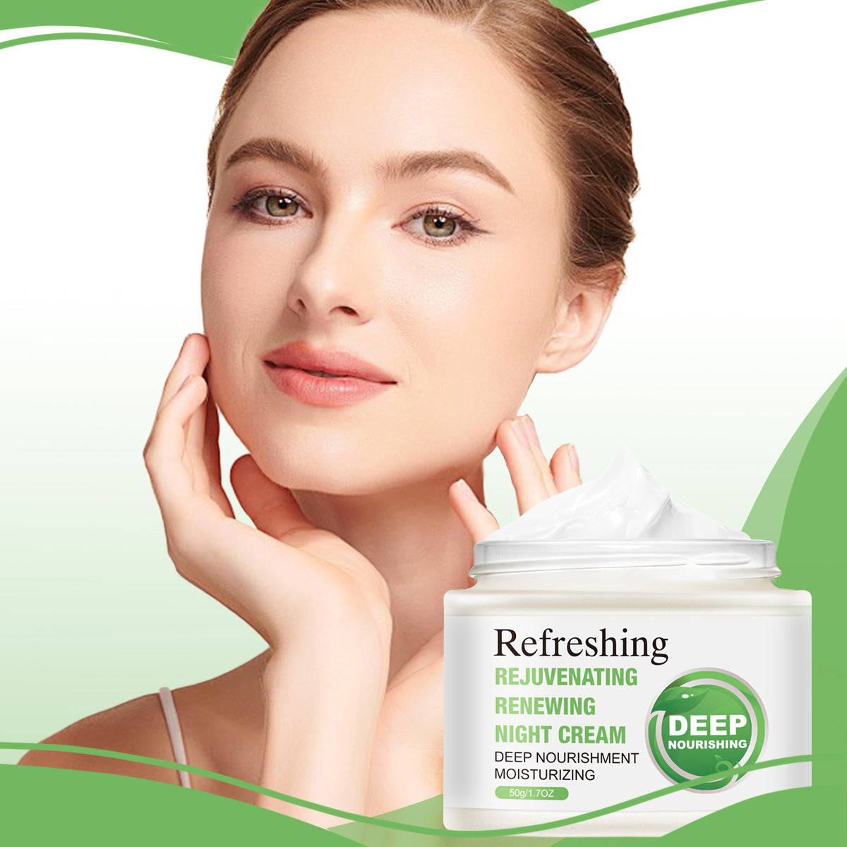 Moisturizing Facial Night Cream with Soy & Niacinamide