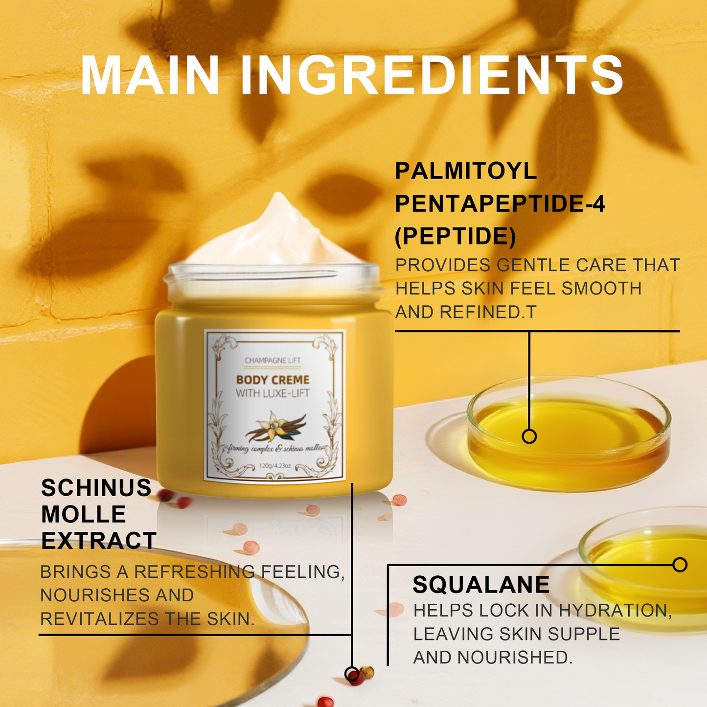 Champagne Body Cream ¨C Hydrating and Firming Treatment for Smoother, Comforted Body Skin