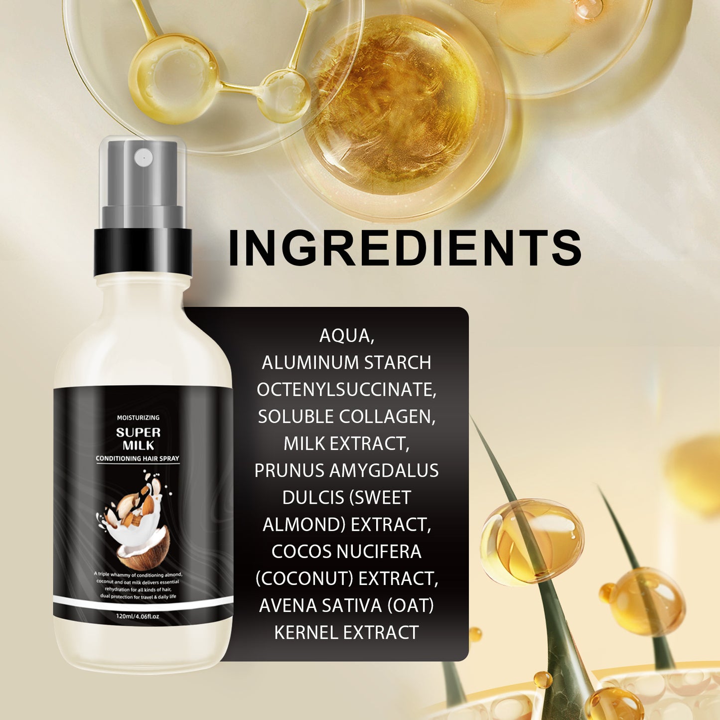 Universal Hair Oil & Lotion Spray ¨C 120ml | Smooth & Soften Hair