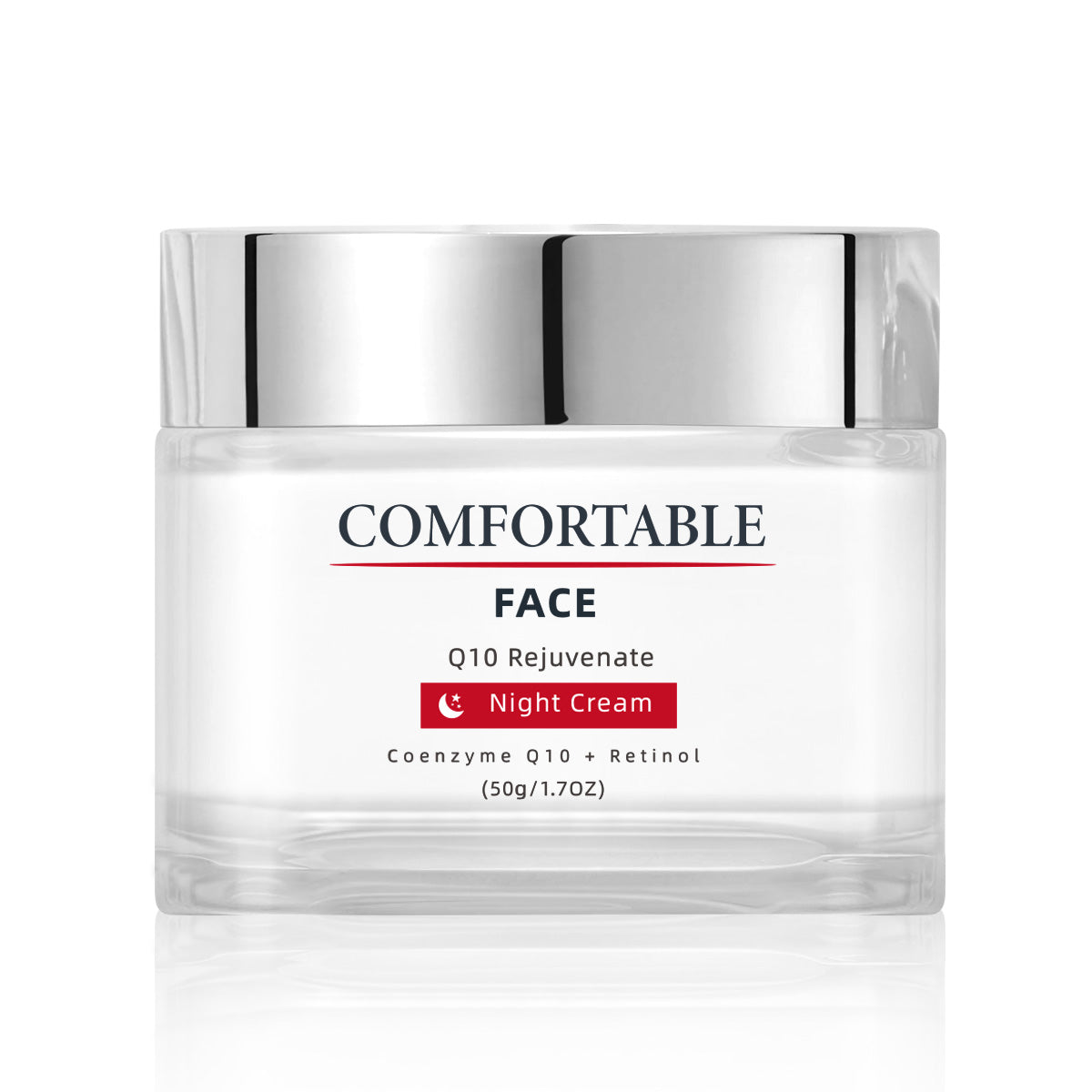 Facial Night Cream ¨C Universal 50g | Q10 Rejuvenating Formula | Softens Fine Lines