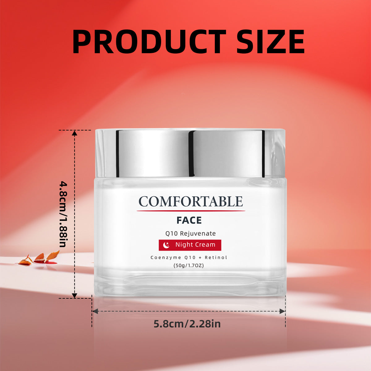 Facial Night Cream ¨C Universal 50g | Q10 Rejuvenating Formula | Softens Fine Lines