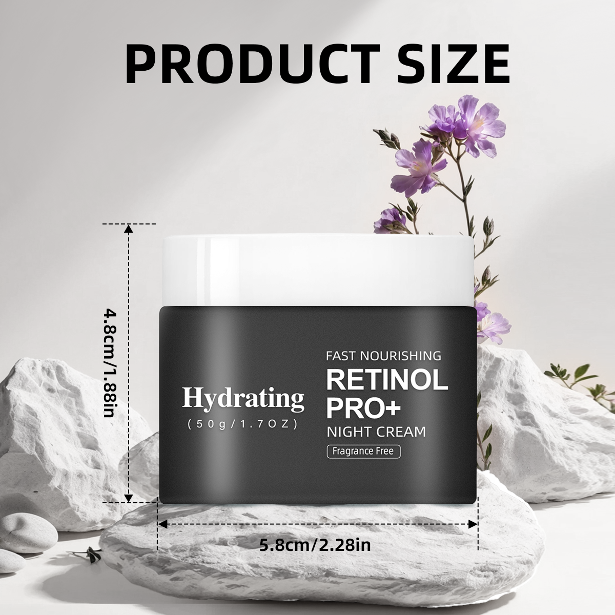 Premium Retinol Night Cream ¨C Universal 50g | Instantly Soft & Smooth ¨C Tighter Look in 4 Weeks
