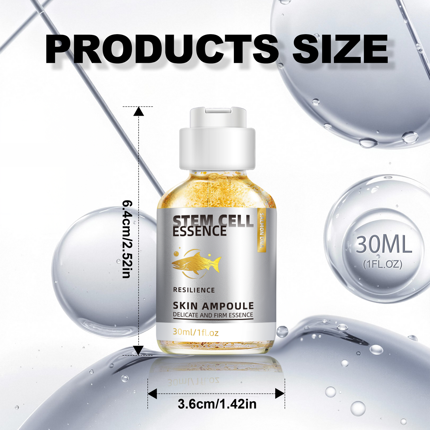 Salmon DNA Ampoule ¨C 1.18 fl oz | Microneedling Booster Serum for Face & Body