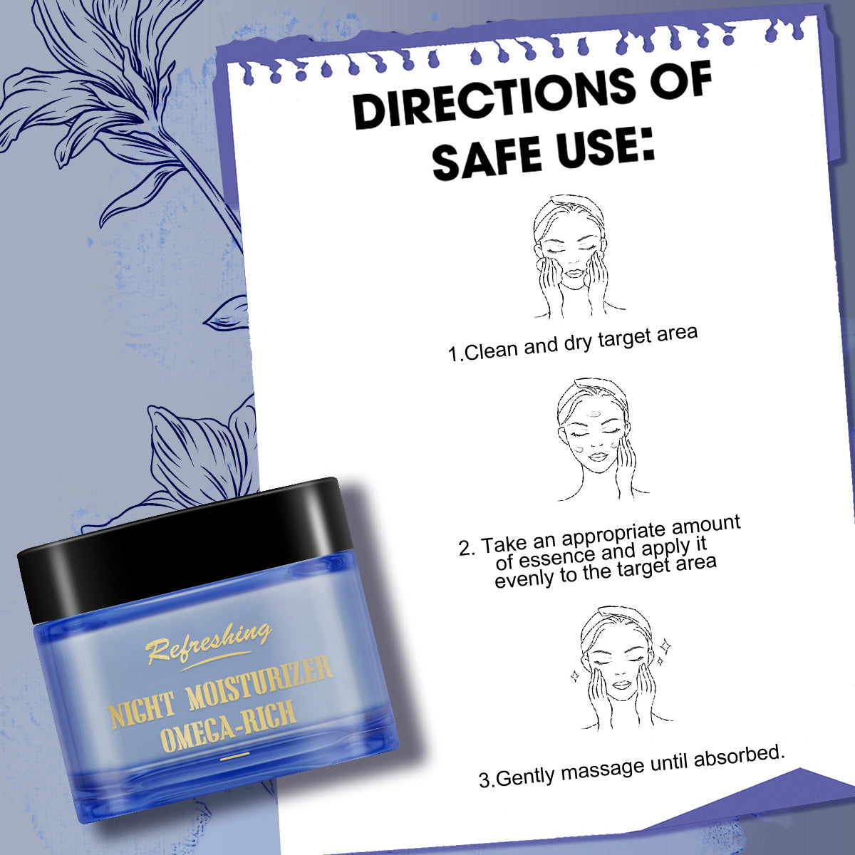 Night Renewal Face Moisturizer ¨C Universal 50g | Cloud-Light Texture with Lavender Scent