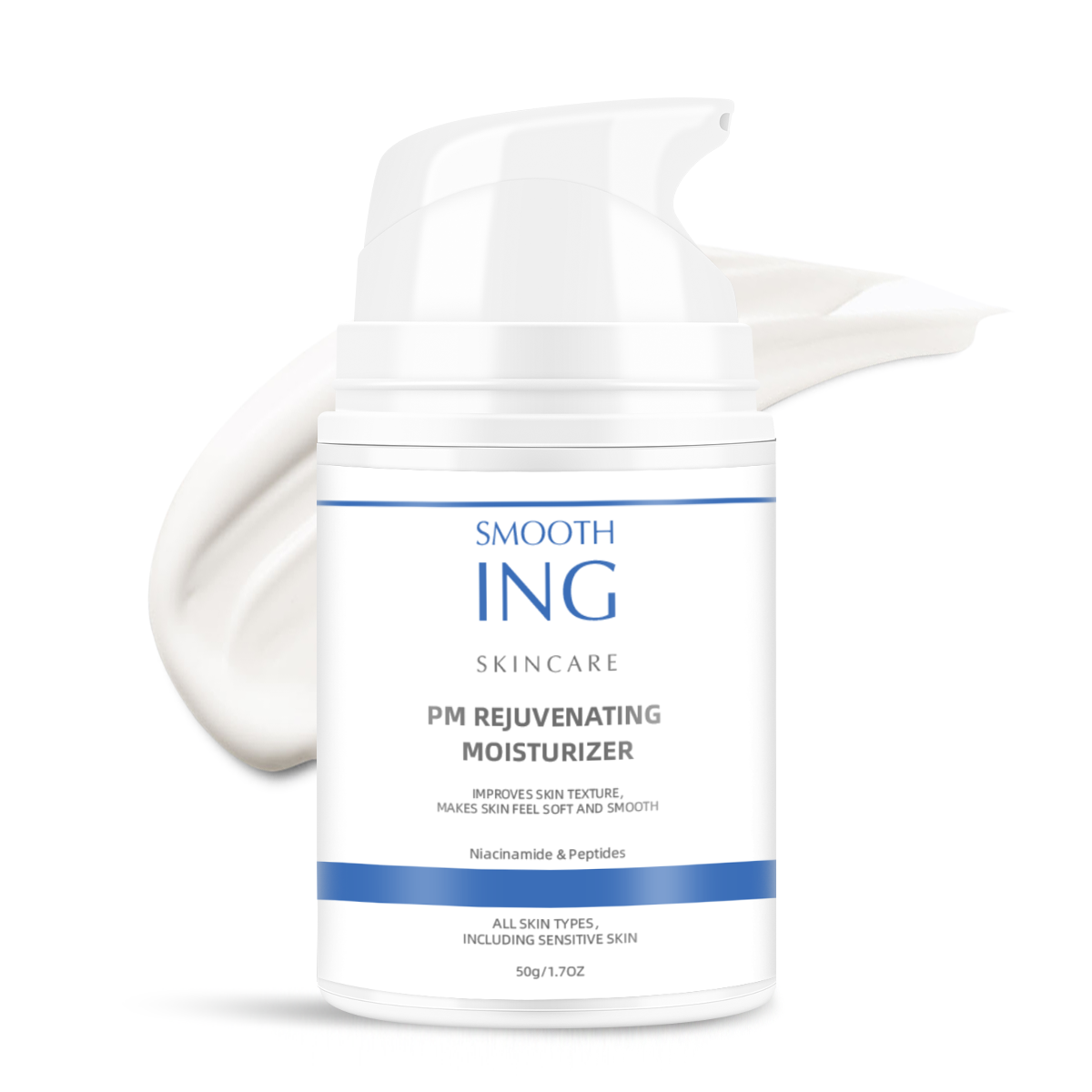 Evening Renewal Moisturizer ¨C Universal 50ml Pump Bottle | Helps Restore Skin Elasticity & Vitality
