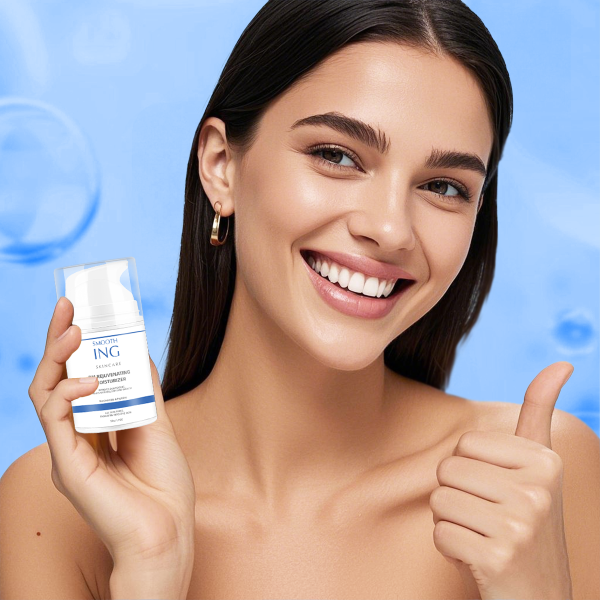 Evening Renewal Moisturizer ¨C Universal 50ml Pump Bottle | Helps Restore Skin Elasticity & Vitality