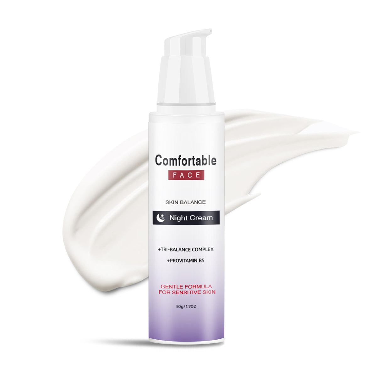 Skin Balance Night Cream ¨C Universal 50ml Pump Bottle | Non-Comedogenic for Sensitive Skin