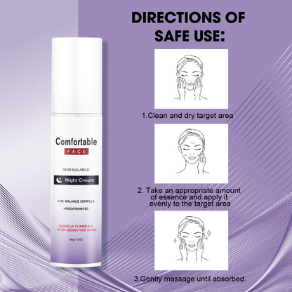 Skin Balance Night Cream ¨C Universal 50ml Pump Bottle | Non-Comedogenic for Sensitive Skin