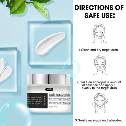 Snail Secretion Filtrate Face Moisturizer ¨C Universal 50g | Fast-Absorbing, Lasting Hydration