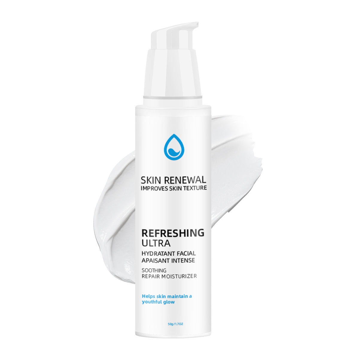 Lightweight Face Moisturizer ¨C Universal 50ml Pump Bottle | All-Day Hydration & Non-Comedogenic