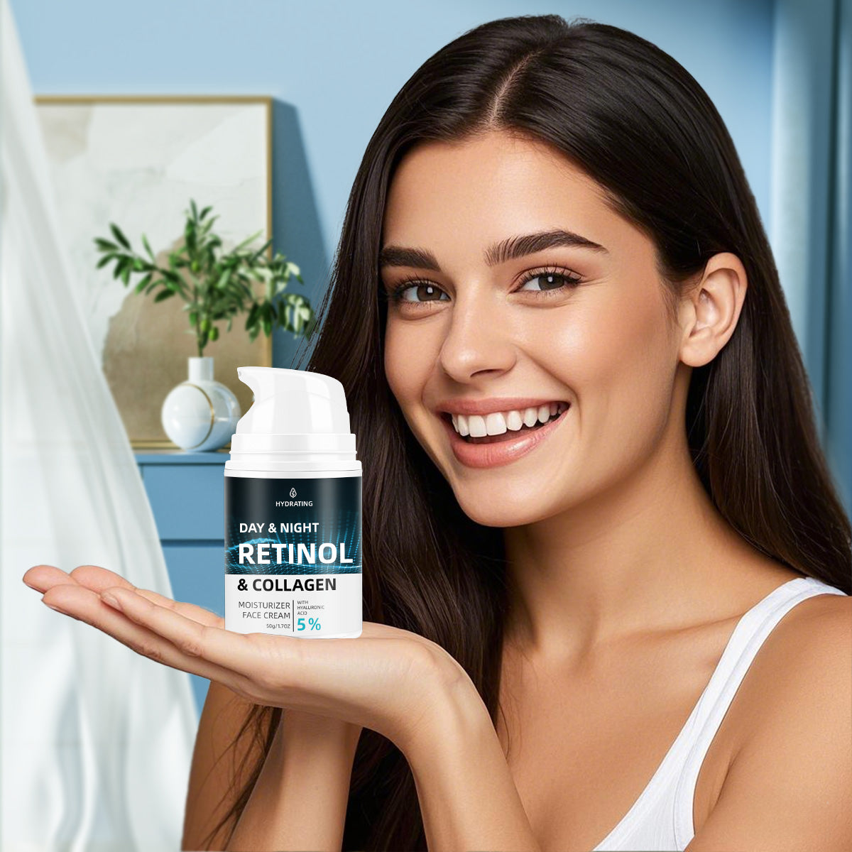 Day & Night Moisturizer ¨C Universal 50g Pump Bottle | Reduces Wrinkles, Firms & Boosts Elasticity