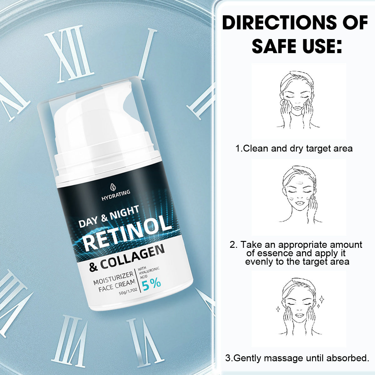 Day & Night Moisturizer ¨C Universal 50g Pump Bottle | Reduces Wrinkles, Firms & Boosts Elasticity