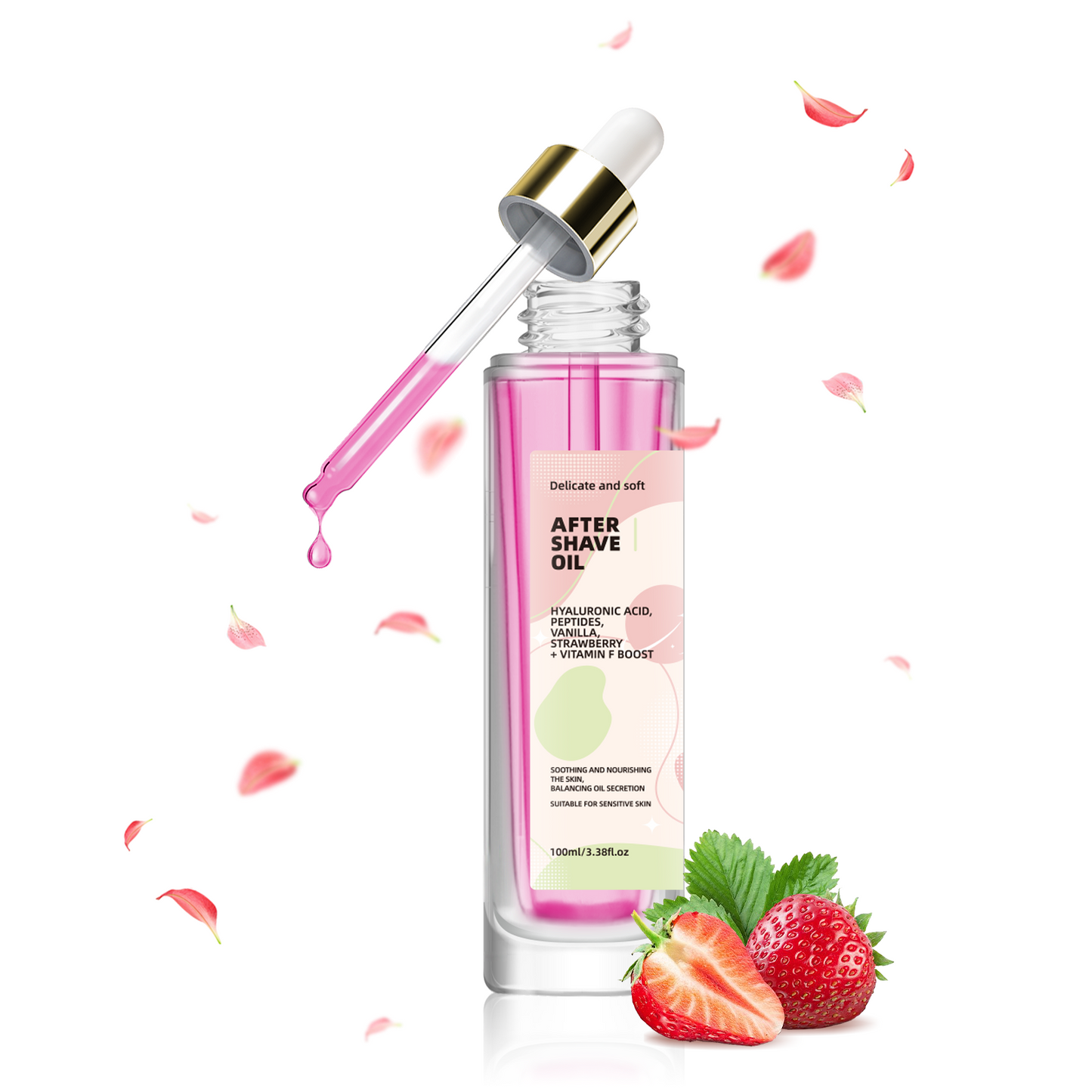 Strawberry Post-Shave Care Oil ¨C Universal 100ml | Helps Minimize Ingrown Hairs & Soothe Skin
