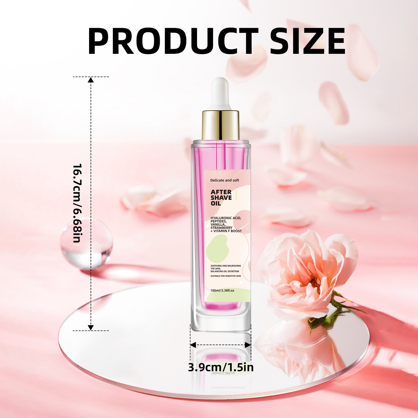 Strawberry Post-Shave Care Oil ¨C Universal 100ml | Helps Minimize Ingrown Hairs & Soothe Skin