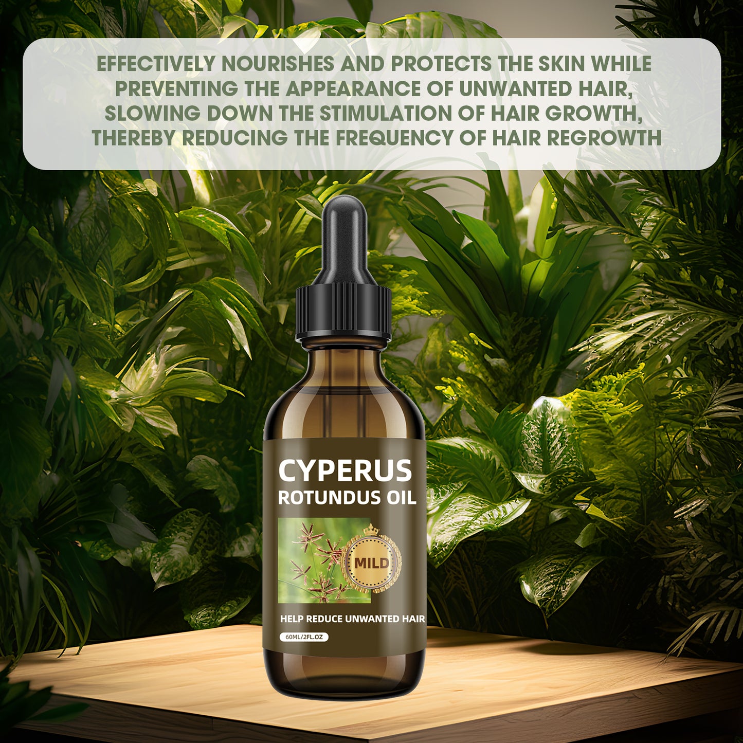 Nutgrass (Cyperus Rotundus) Body Oil ¨C Universal 60ml | Nourishing Care Oil in Brown Glass Dropper Bottle