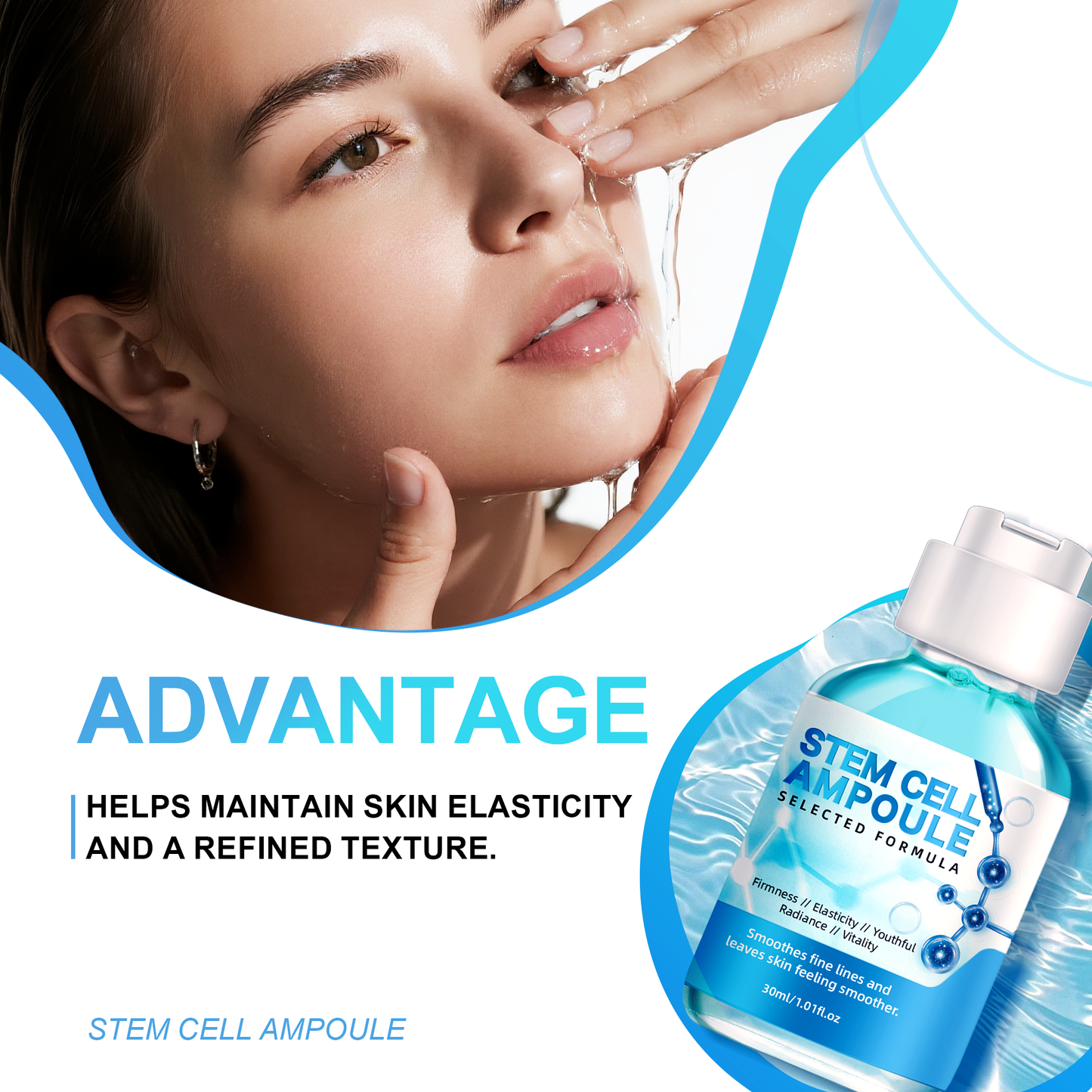Bio-Renewal Ampoule Serum ¨C Universal 30ml, 2-Bottle Set | Advanced Skin-Supporting Formula