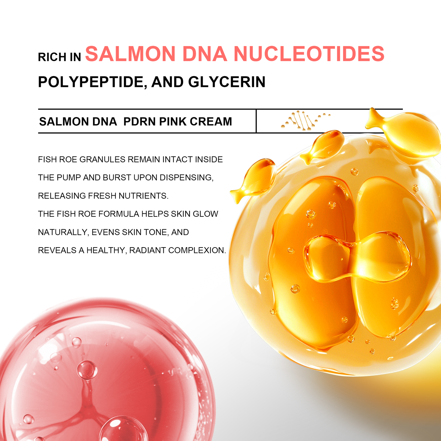 Salmon DNA Fine Texture Cream ¨C Universal 50ml | Smoothing & Hydrating Face Moisturizer