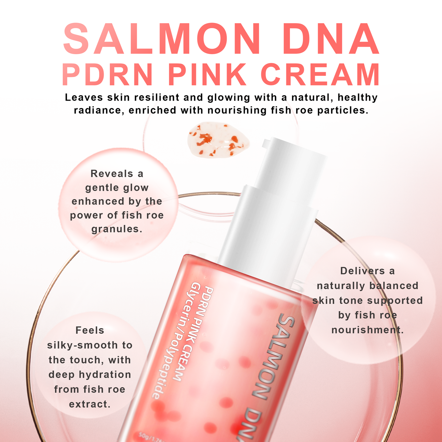 Salmon DNA Fine Texture Cream ¨C Universal 50ml | Smoothing & Hydrating Face Moisturizer