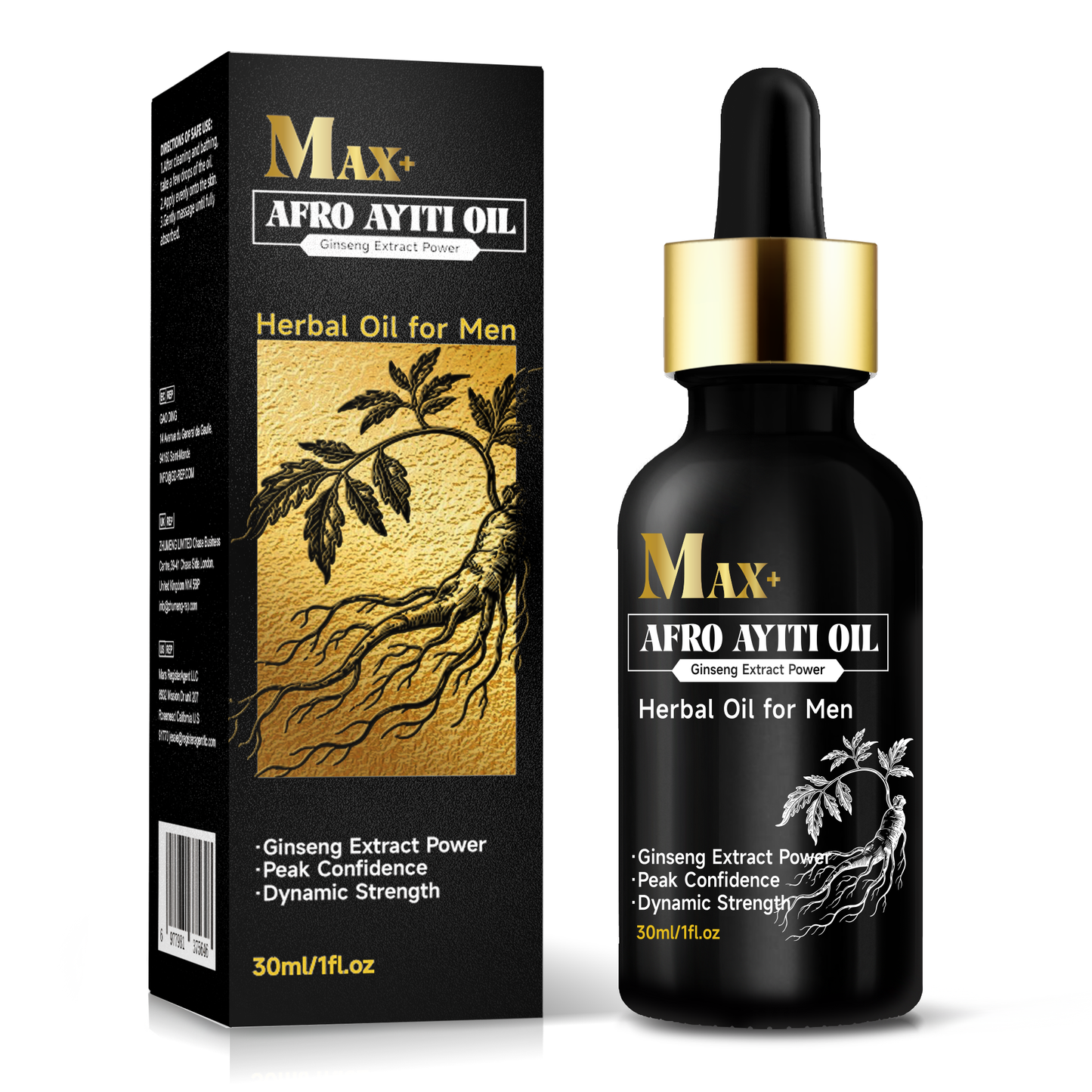MAX AFRO AYITI Body Oil ¨C Universal 30ml | Nourishing & Hydrating Hair & Skin Oil