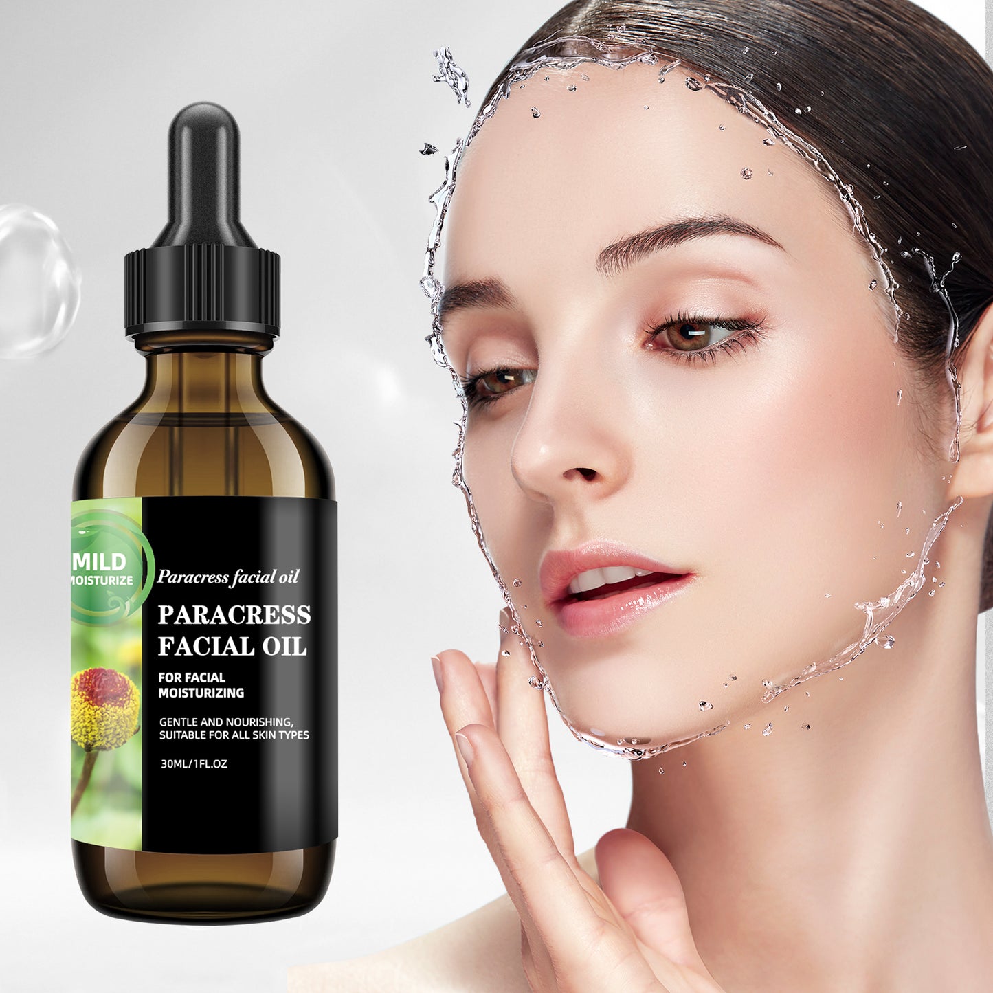 Paracress (Acmella Oleracea) Body Oil ¨C Universal 30ml | Nourishing Care Oil in Brown Glass Dropper Bottle