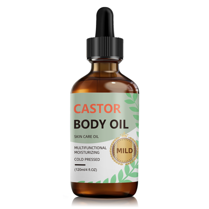 Castor Care Oil ¨C Universal 120ml | 100% Pure Castor Oil in Brown Glass Dropper Bottle