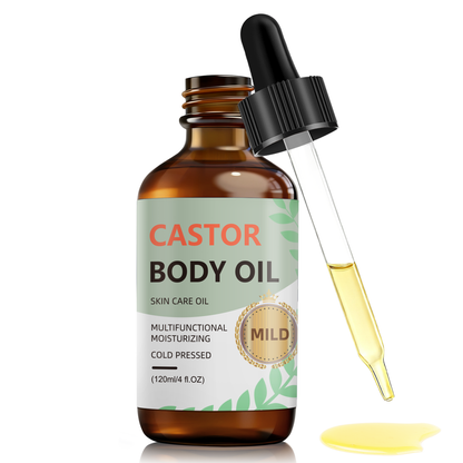 Castor Care Oil ¨C Universal 120ml | 100% Pure Castor Oil in Brown Glass Dropper Bottle
