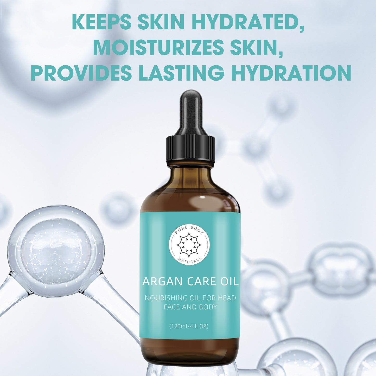 Argan Oil ¨C Universal 120ml | 100% Pure Moroccan Body Oil in Glass Dropper Bottle