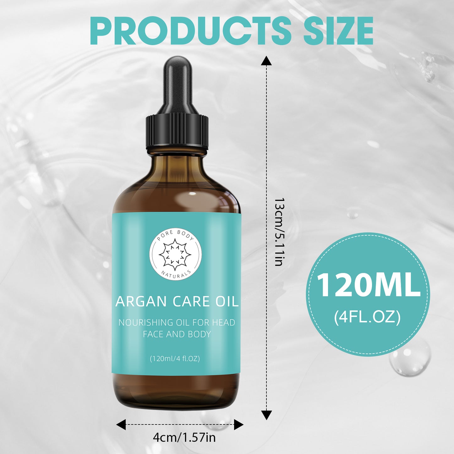 Argan Oil ¨C Universal 120ml | 100% Pure Moroccan Body Oil in Glass Dropper Bottle