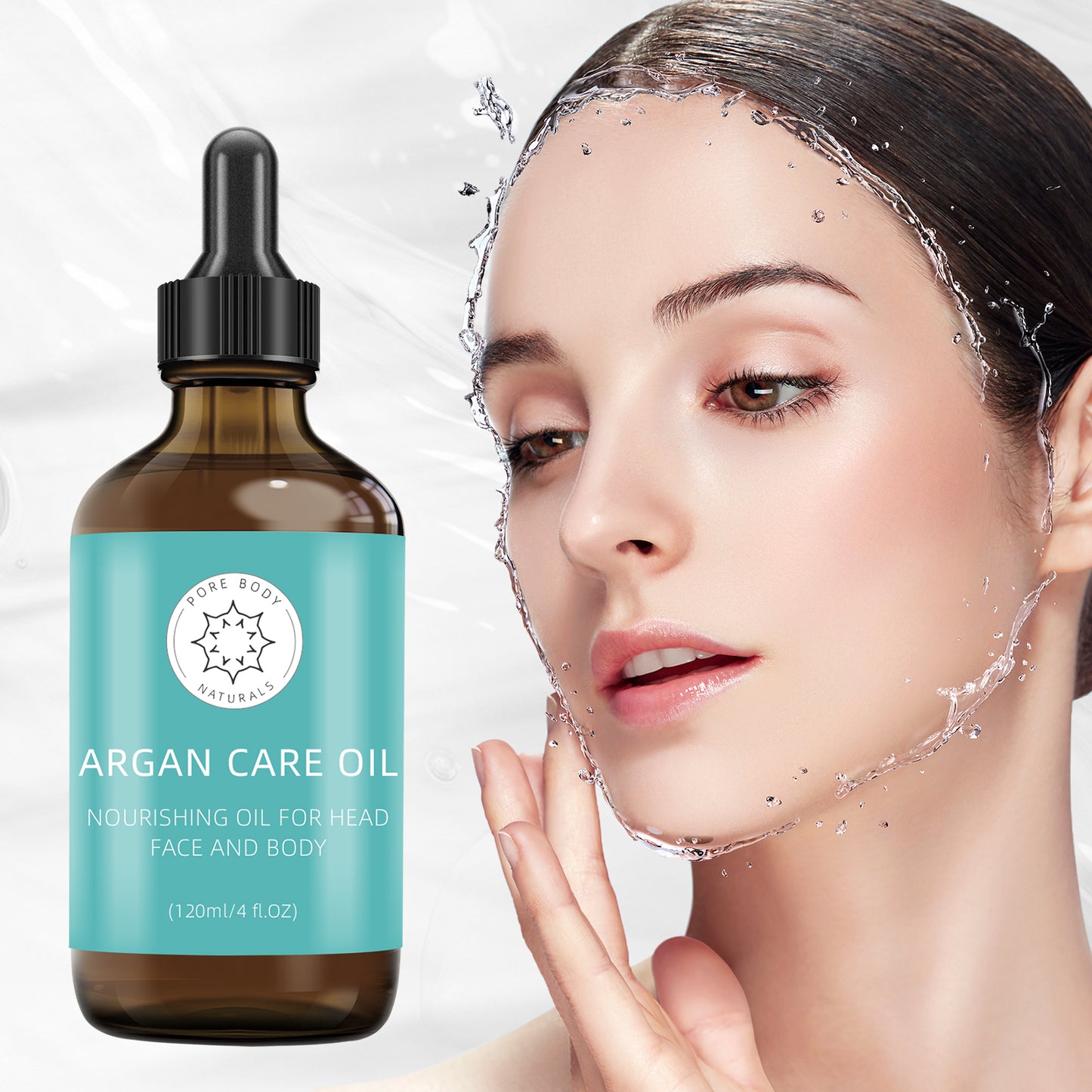 Argan Oil ¨C Universal 120ml | 100% Pure Moroccan Body Oil in Glass Dropper Bottle