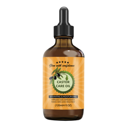 Castor Care Face Oil ¨C Universal 120ml | 100% Pure Castor Oil in Brown Plastic Dropper Bottle