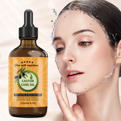 Castor Care Face Oil ¨C Universal 120ml | 100% Pure Castor Oil in Brown Plastic Dropper Bottle
