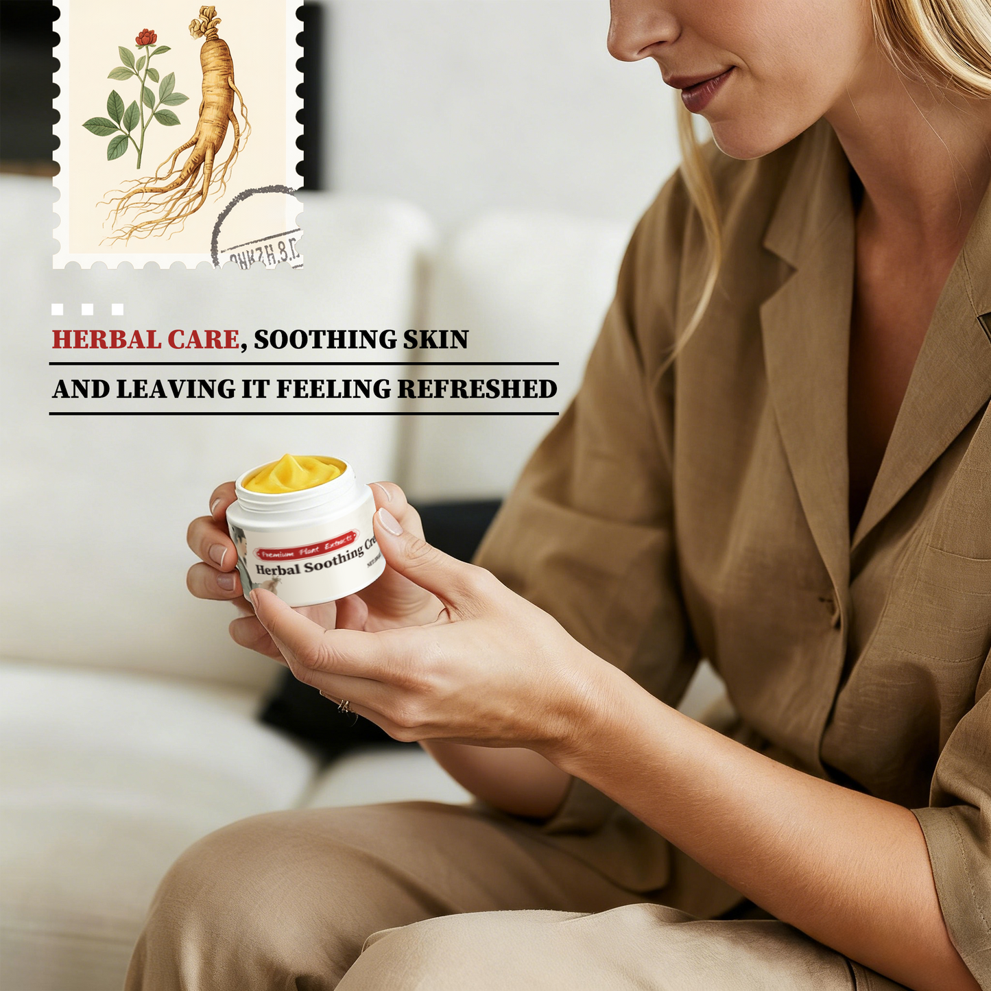 Premium Botanical Herbal Soothing Cream ¨C Universal 30g | Plant-Extract Comfort for Skin