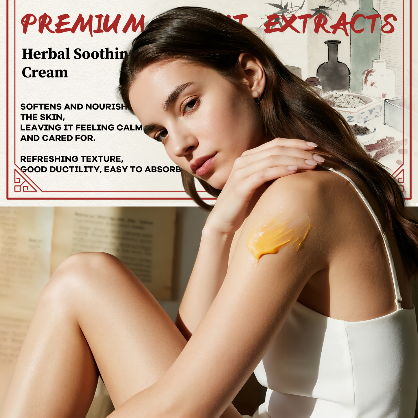 Premium Botanical Herbal Soothing Cream ¨C Universal 30g | Plant-Extract Comfort for Skin