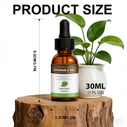 Vitamin E Face Oil ¨C Universal 30ml | Nourishing & Hydrating Oil in Brown Plastic Dropper Bottle