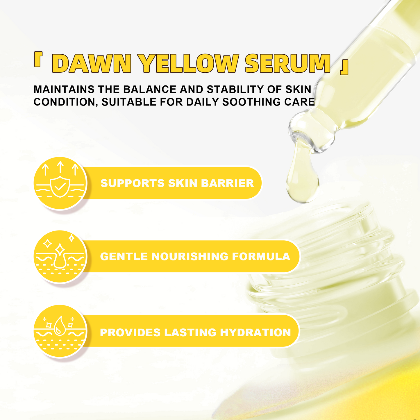 Salmon DNA Dawn Yellow Serum ¨C Custom Series | Brightening & Skin-Nourishing Formula