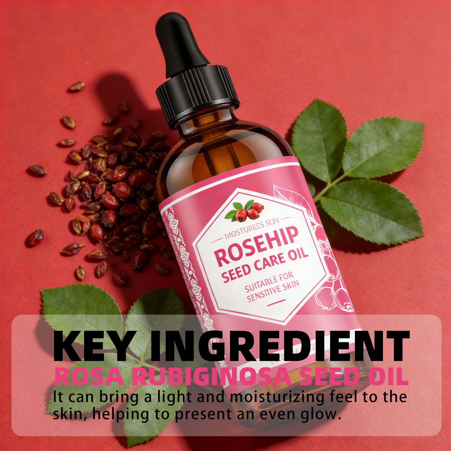 Rosehip Seed Care Oil ¨C Universal 120ml | Nourishing Body Oil in Plastic Dropper Bottle