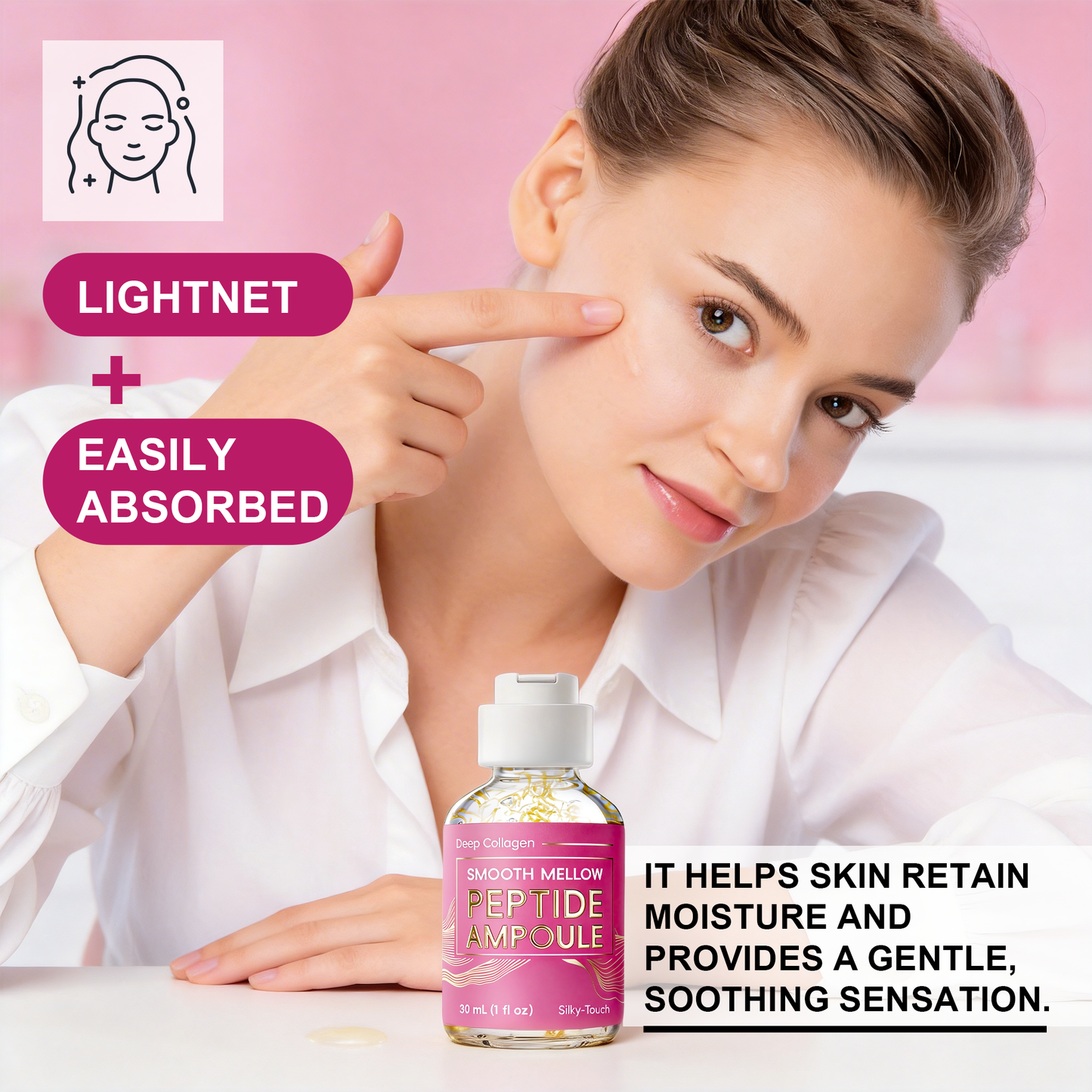 Silky Collagen & Peptide Ampoule ¨C Smoothing, Firming & Brightening Formula