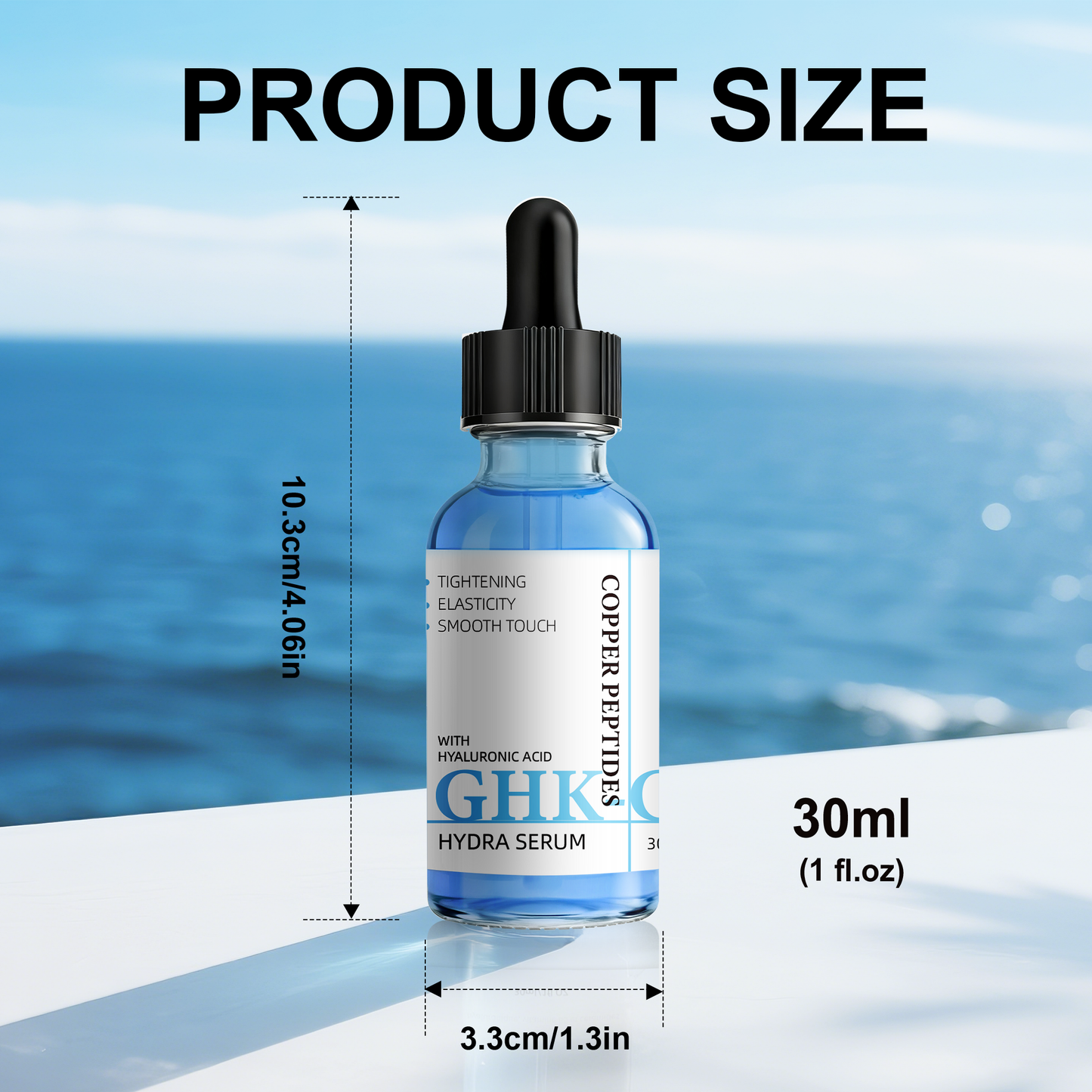 GHK-CU Copper Peptide Hydrating Serum ¨C Hyaluronic Acid Face Essence for Firming & Moisture