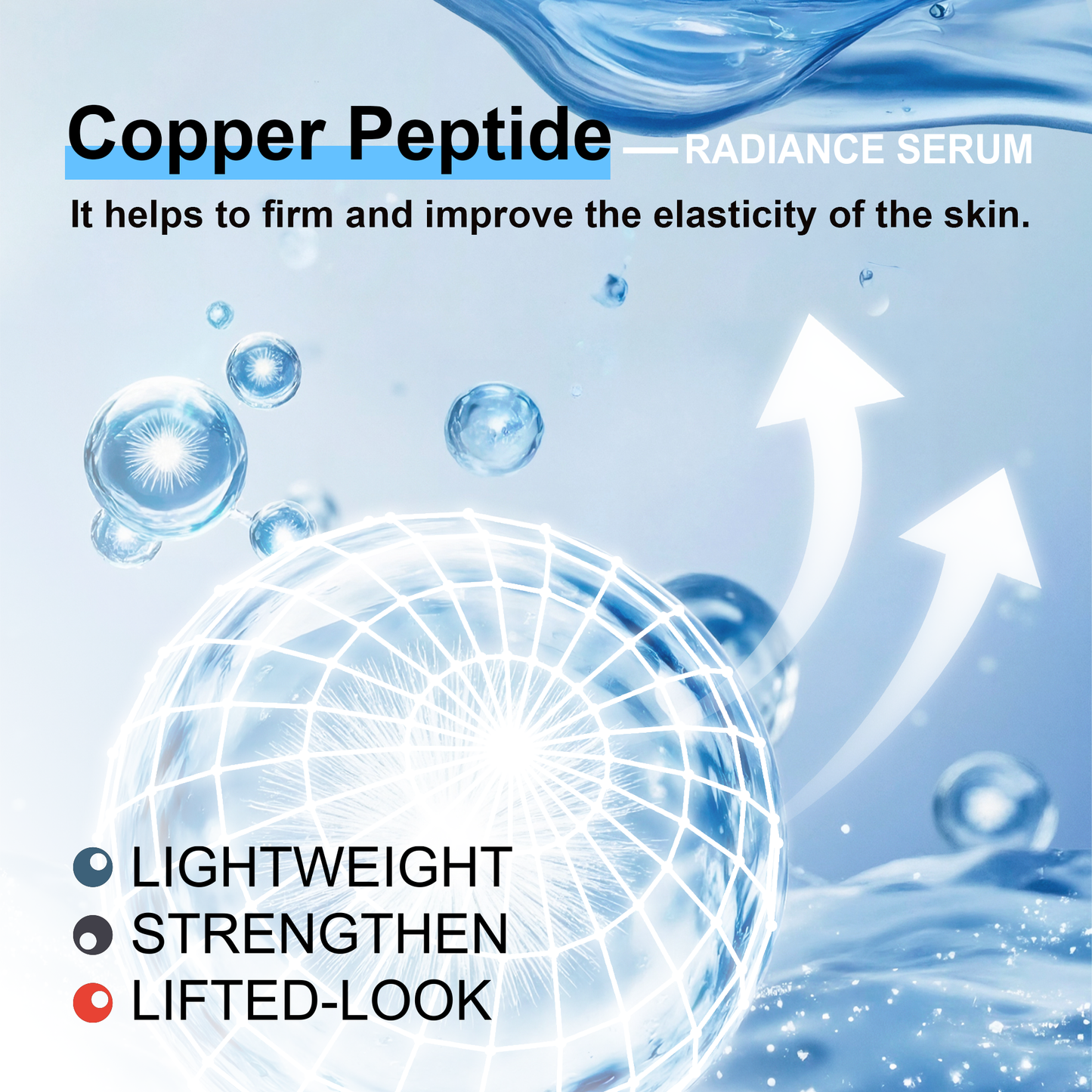 GHK-CU Copper Peptide Serum ¨C Hydrating & Brightening Face Essence for Uneven Tone