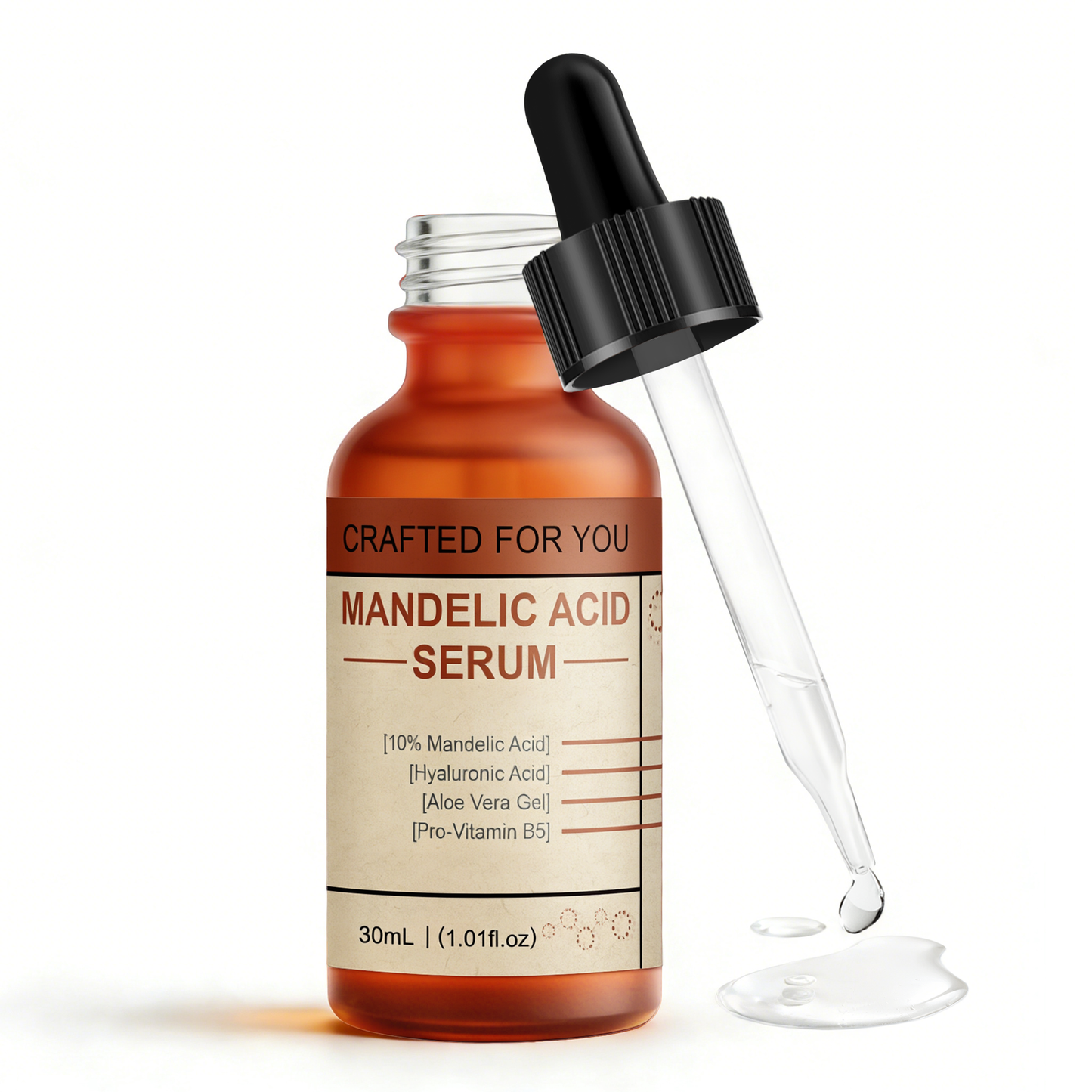 10% Mandelic Acid Serum ¨C Targets Fine Lines, Dark Spots, Wrinkles & Post-Acne Marks