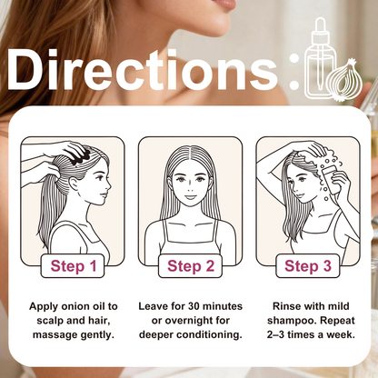Onion Hair & Scalp Oil ¨C Balances Oil, Nourishes Scalp & Strengthens Hair