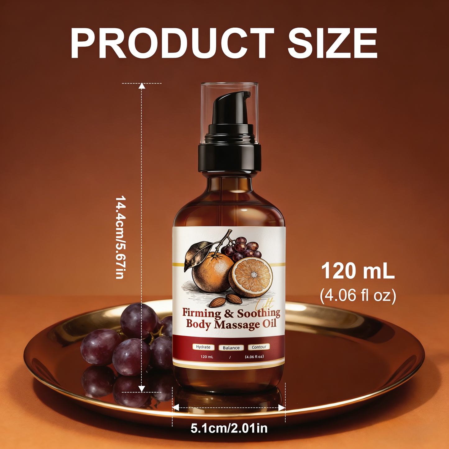 Firming Body Massage Oil ¨C Targets Skin Texture & Elasticity for a Smoother Look