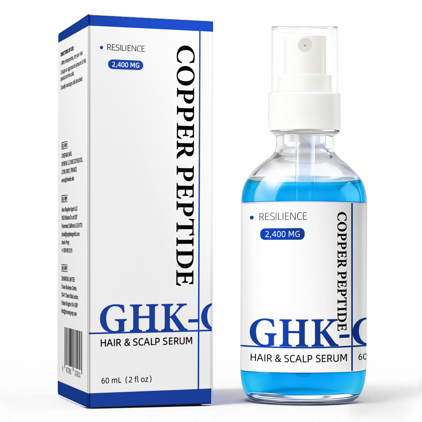 GHK-CU Copper Peptide Scalp & Hair Spray ¨C Nourishing Scalp Care Essence for Healthier-Looking Hair