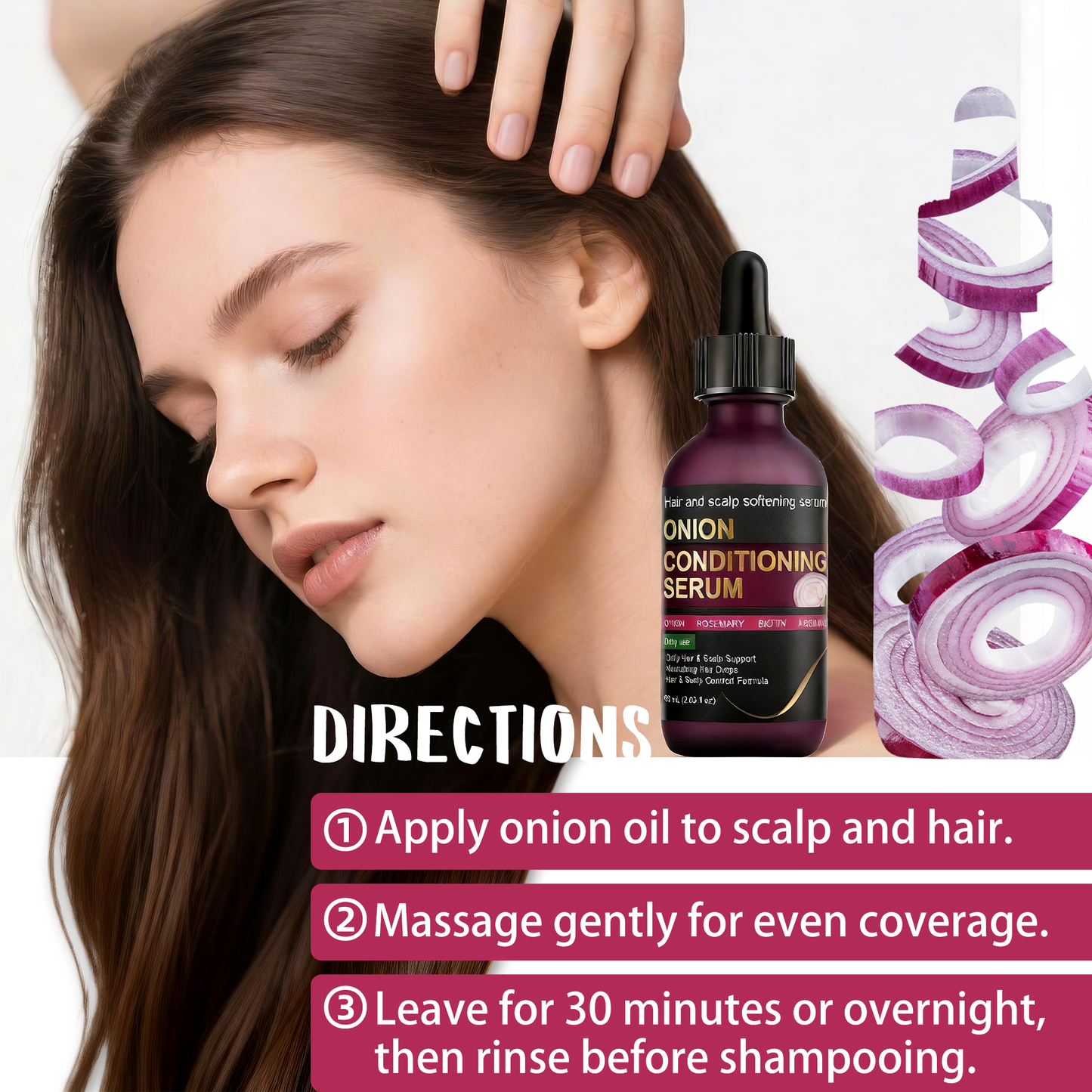 Onion & Rosemary Hair & Scalp Essence ¨C Nourishes Scalp for Healthier, Fuller-Looking Hair