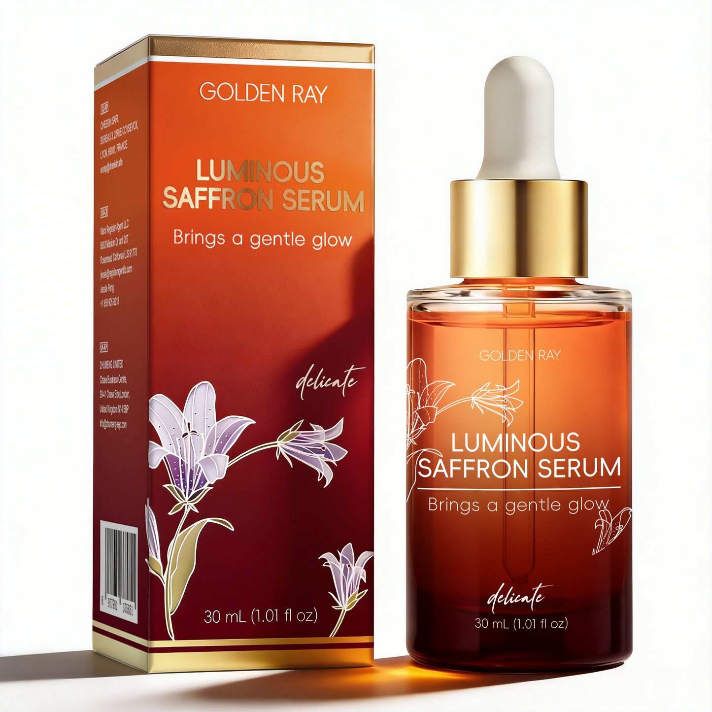 Saffron Serum ¨C Anti-Wrinkle, Brightening & Hydrating Face Essence for Fine Lines