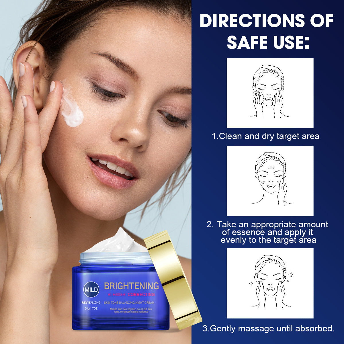 Skin tone balancing night cream