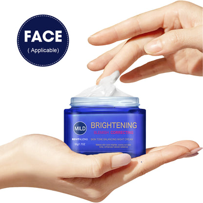 Skin tone balancing night cream